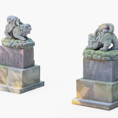 雕塑，石狮子， 狮子，吉祥之物，石雕，雕塑雕像，陈设饰品，装饰摆件，辟邪物品