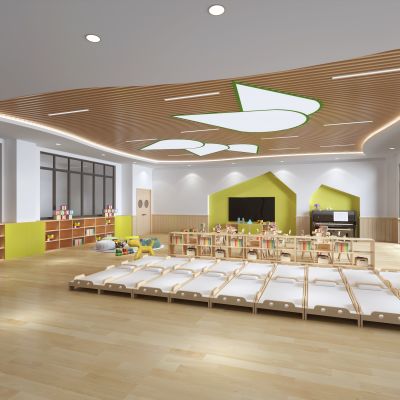 幼儿园教室 活动室 休息室 现代幼儿园