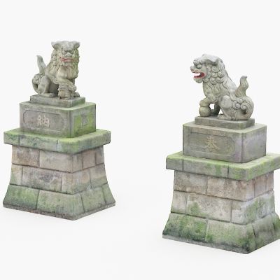 雕塑，石狮子， 狮子，吉祥之物，石雕，雕塑雕像，陈设饰品，装饰摆件，辟邪物品