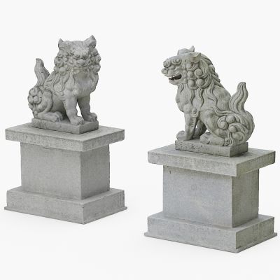 雕塑，石狮子， 狮子，吉祥之物，石雕，雕塑雕像，陈设饰品，装饰摆件，辟邪物品