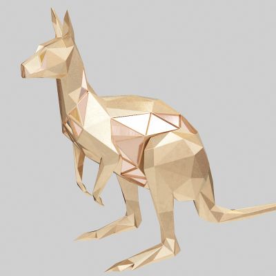 袋鼠，袋鼠雕塑，金属雕塑，袋鼠摆件，袋鼠饰品，室内装置雕塑摆件陈设饰品，红袋鼠，大赤袋鼠，东部灰大袋鼠，西部灰大袋鼠，麝香袋鼠，澳洲袋鼠，澳大利亚袋鼠，动物标本，雕塑雕像，动物园，陈设饰品，玩具玩偶