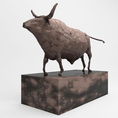 摆件，铜牛，雕塑，玩具，陈设，饰品，雕塑，雕像，铜像，铜塑，装置艺术，公共艺术