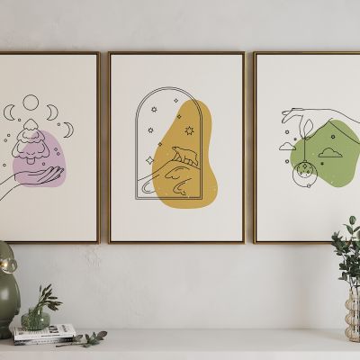 现代活力卡通海报挂画