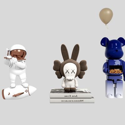 现代雕塑摆件组合