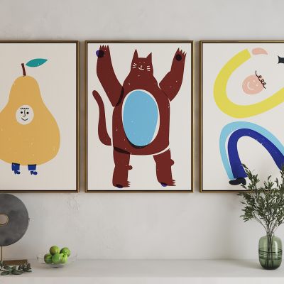 现代活力卡通海报挂画