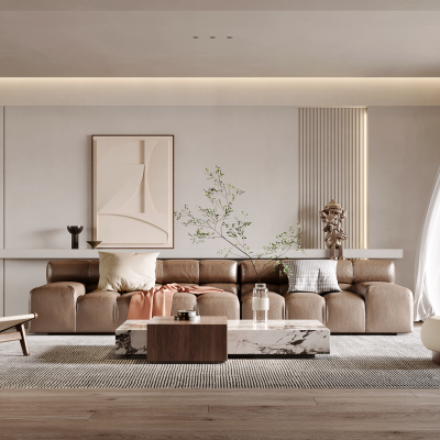 侘寂家具客厅，奶油风，现代，沙发，沙发组合，摆件，单人沙发，茶几，侘寂
