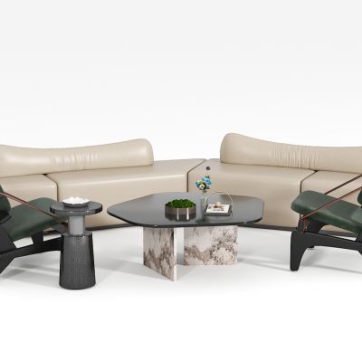 洽谈沙发茶几组合