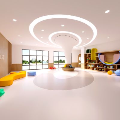 现代幼儿园大厅