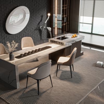 现代餐厅 功能性餐厅 中式餐厅 特色餐厅 餐厅桌椅 岛台 餐桌椅