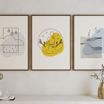 现代活力卡通海报挂画