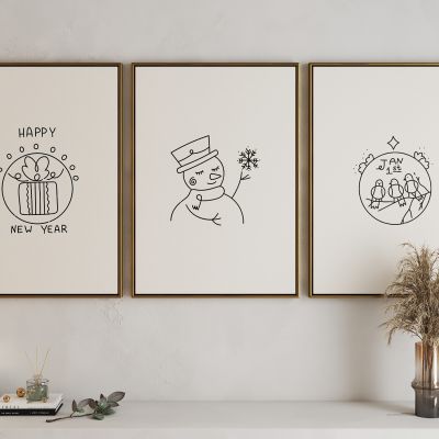 现代活力卡通海报挂画