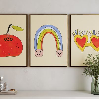 现代活力卡通海报挂画