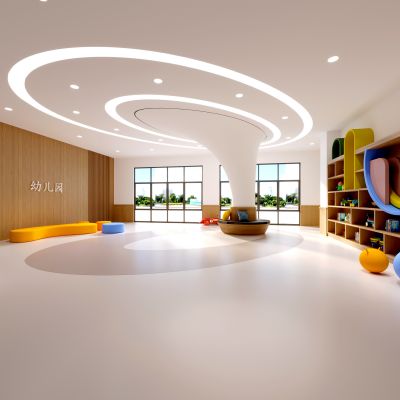 现代幼儿园大厅