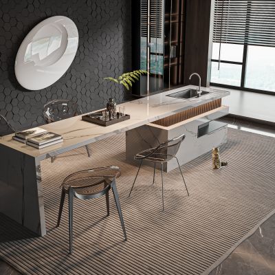 现代餐厅,功能性餐厅,中式餐厅,特色餐厅,餐厅桌椅，岛台，餐桌椅