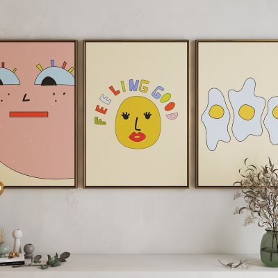 现代活力卡通海报挂画