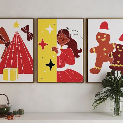 现代活力卡通海报挂画