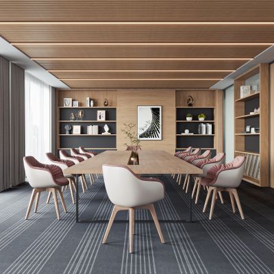 现代办公会议室3D模型