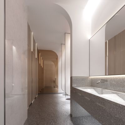 现代公共卫生间