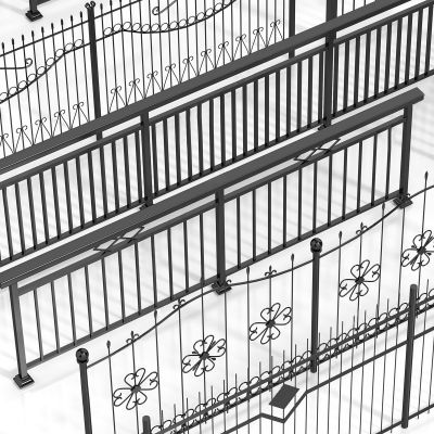 现代铁艺栏杆_围栏_阳台护栏