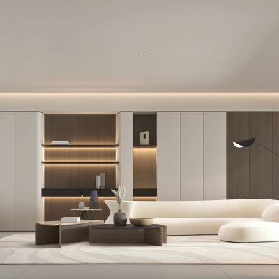 现代素雅客厅沙发