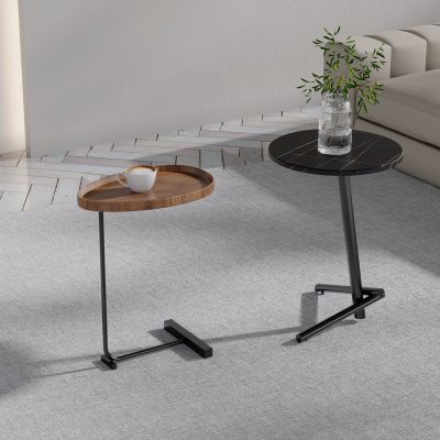 发边柜移动极简迷你角几床边桌子圆形轻奢小户型