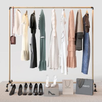 女装 鞋帽 衣服 衣架