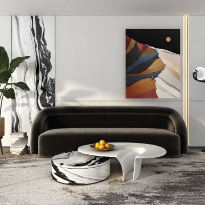 现代沙发茶几组合