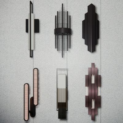 现代金属壁灯组合