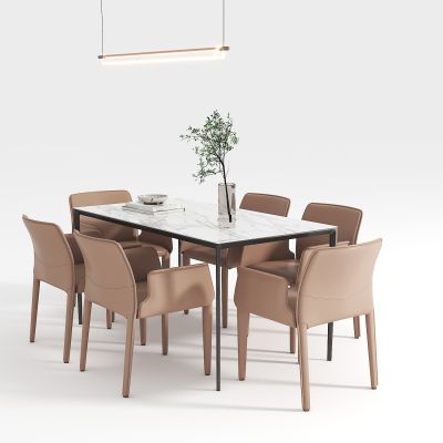 现代餐桌椅组合