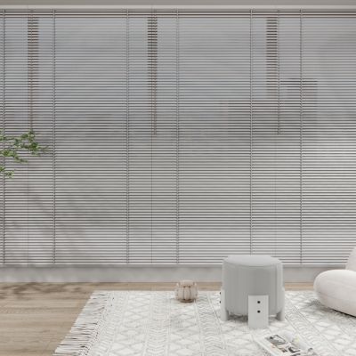 现代百叶帘 摆件组合