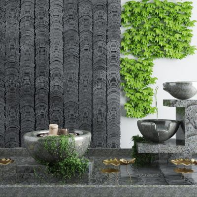 中式庭院景观禅意小品