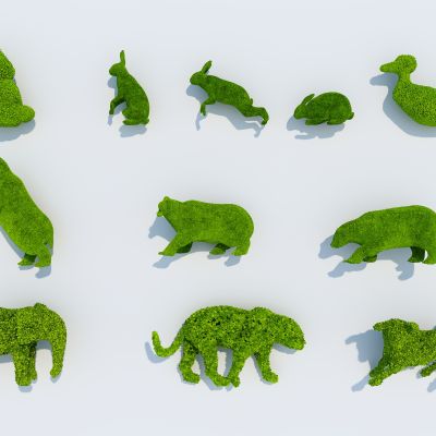 现代动物草雕绿雕植物雕塑