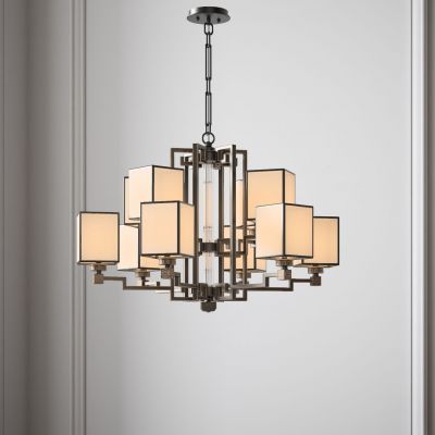 新中式双层吊灯