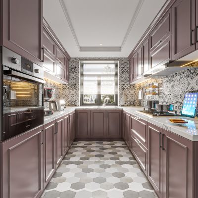 北欧厨房 厨房设备 洗菜盆 集成灶 烤箱 电器