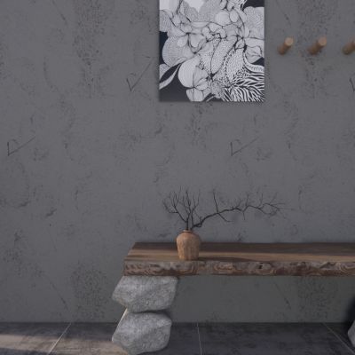 侘寂风木头长凳