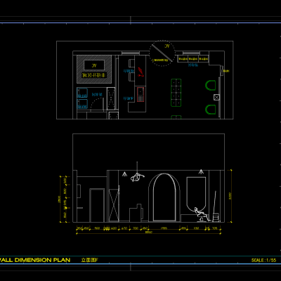 Asalon理发店施工图