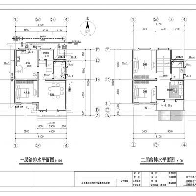 别墅CAD施工图+效果图+设备图