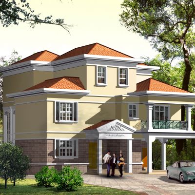 别墅CAD施工图+效果图