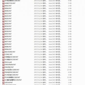 CAD填充图案大全