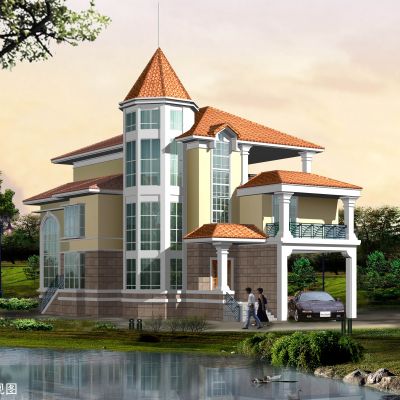 别墅CAD施工图+效果图