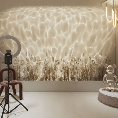 网红直播间 水纹灯