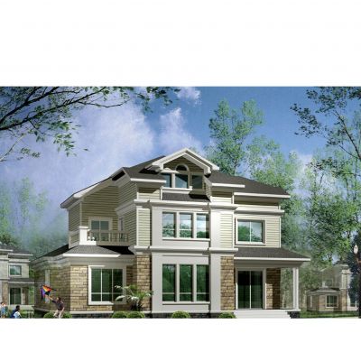 三层CAD施工图+效果图