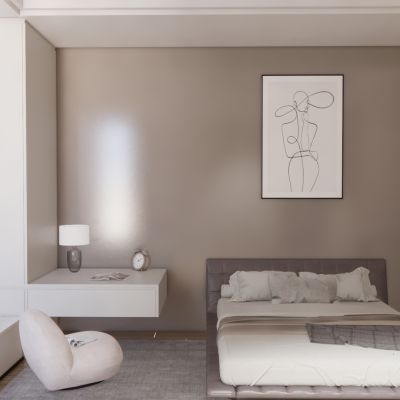 现代极简家居卧室