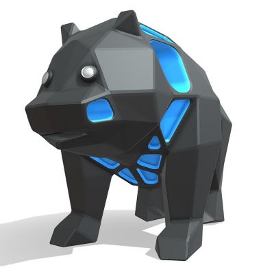 动物雕塑熊猫摆件