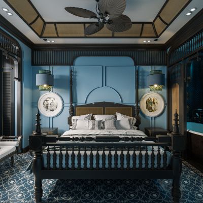 东南亚风印度支那卧室