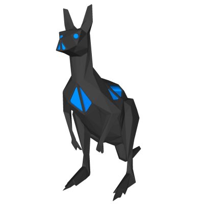 动物雕塑袋鼠摆件