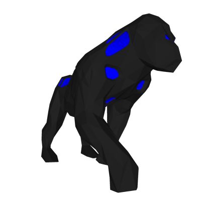 动物雕塑黑猩猩摆件