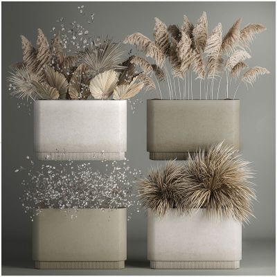 侘寂干枝花瓶花盆