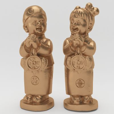 金童玉女摆件雕塑