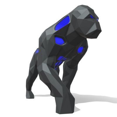 动物雕塑黑猩猩摆件